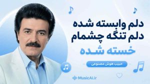 اهنگ دلم وابسته شده دلم تنگه چشمام خسته شده حبیب هوش مصنوعی