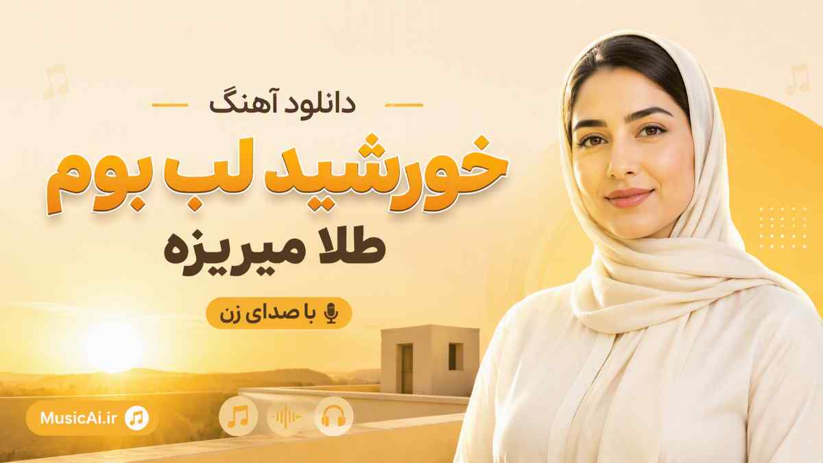 اهنگ خورشید لب بوم طلا میریزه هوش مصنوعی با صدای زن