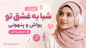 اهنگ شبا به عشق تو یواش و پنهونی با صدای دختر