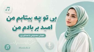 اهنگ بی تو چه بیتابم من امید بر بادم من هوش مصنوعی با صدای زن