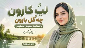 اهنگ لب کارون چه گل بارون با صدای زن هوش مصنوعی ریمیکس