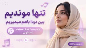 اهنگ تنها موندیم بین دردا باهم میمیریم روزی چندبار هوش مصنوعی با صدای زن